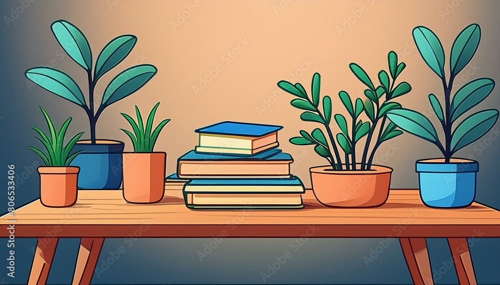 decoración interior con plantas y libros 8 decoración interior con plantas y libros 8