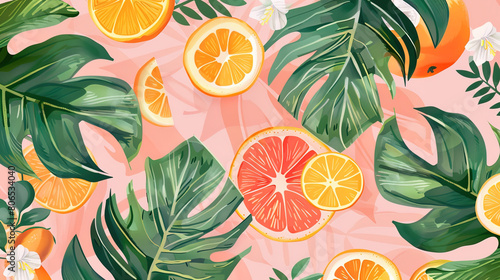 Summer vibe pattern wallpaper