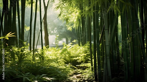 Bamboo grove in Arashiyama  Kyoto  Japan