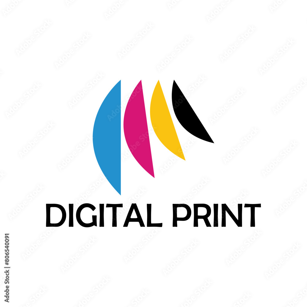 Digital Print logo vector design Digital Print logo vector design