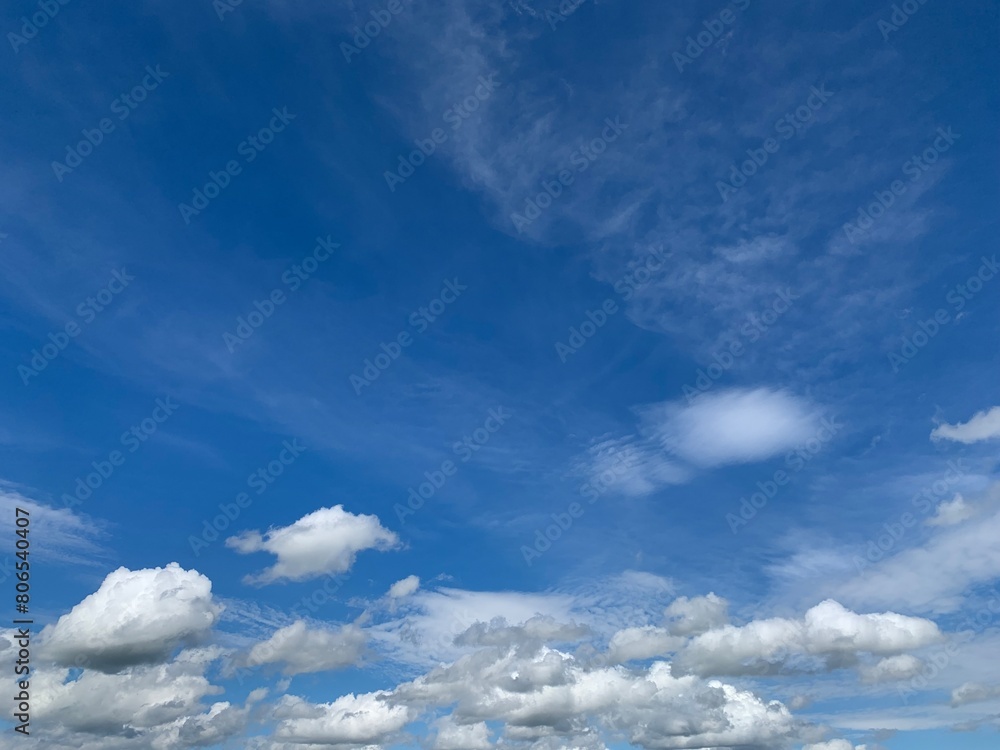 Obraz premium blue sky with clouds