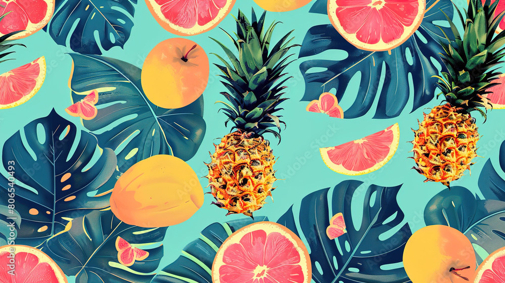 Colourful summer pattern wallpaper Colourful summer pattern wallpaper