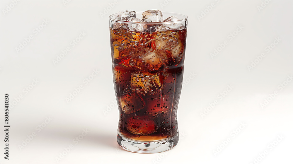 cola and ice with glass, soft drink, soda, party , background and banner, The concept of cold drinks cola and ice with glass, soft drink, soda, party , background and banner, The concept of cold drinks