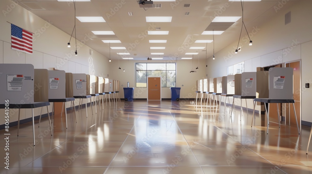A community center hosting a Voter Registration Drive, with realistic 3D demonstrations on the voting process and rights of voters. A community center hosting a Voter Registration Drive, with realistic 3D demonstrations on the voting process and rights of voters.