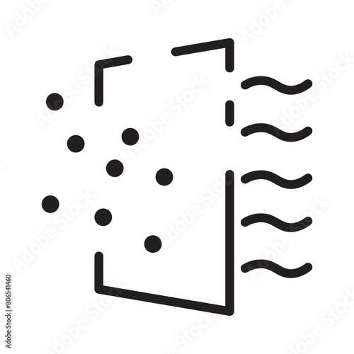 Air Purifier Virus Line Icon