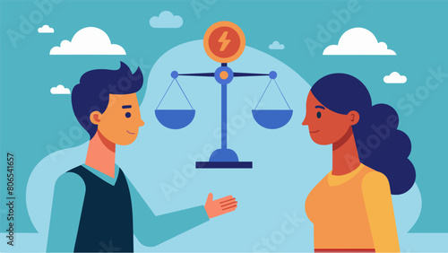 A passionate discussion on the balance between rationality and emotions in the practice of stoicism.. Vector illustration