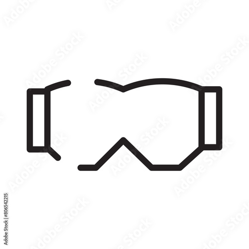 Glass Protective Safety Line Icon