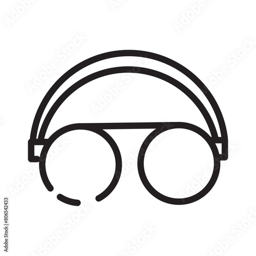 Glass Protective Safety Line Icon