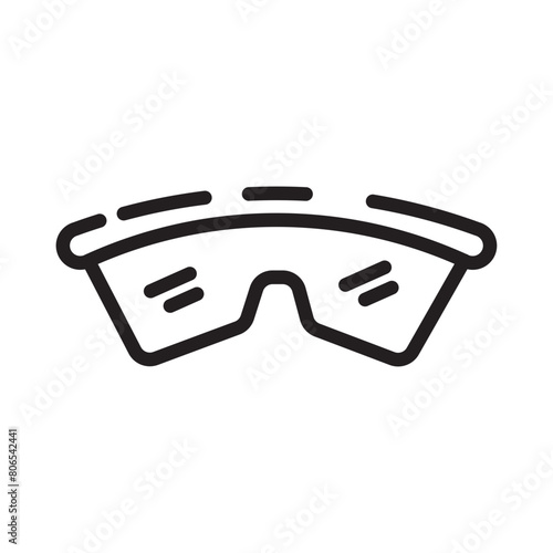 Glass Protective Safety Line Icon