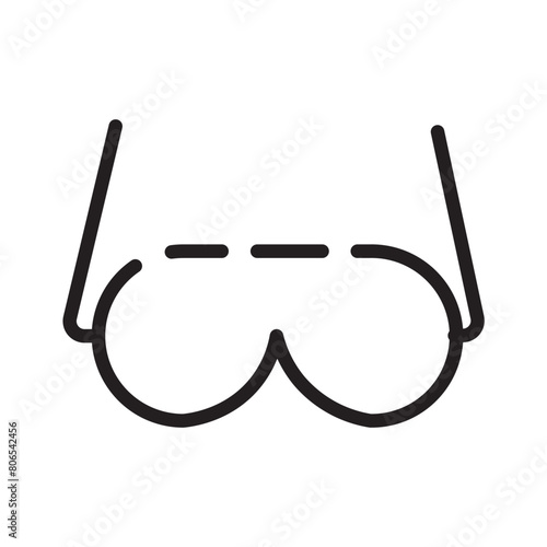 Glass Protective Safety Line Icon