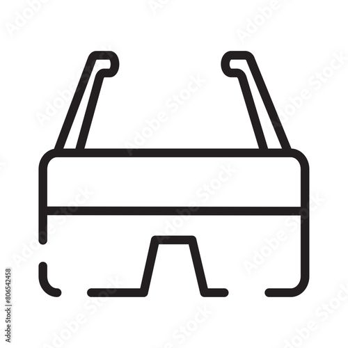 Glass Protective Safety Line Icon