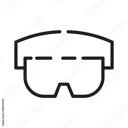 Glass Protective Safety Line Icon