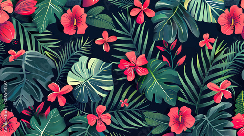 Summer pattern wallpaper