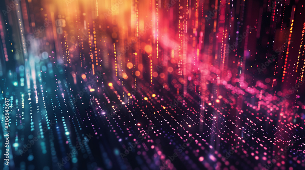 Obraz premium digital data background, modern technology wallpaper