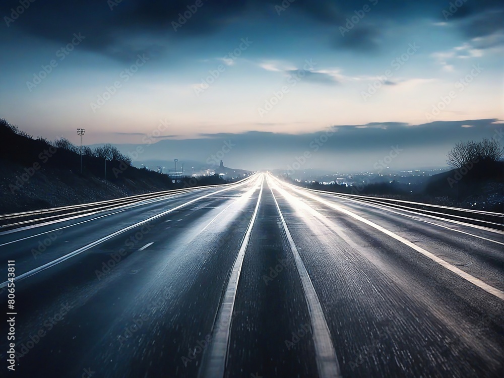 driving on the highway at night driving on the highway at night