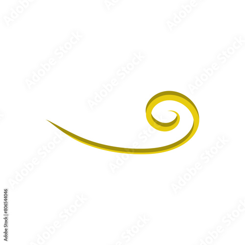 Calligraphic swirl ornament