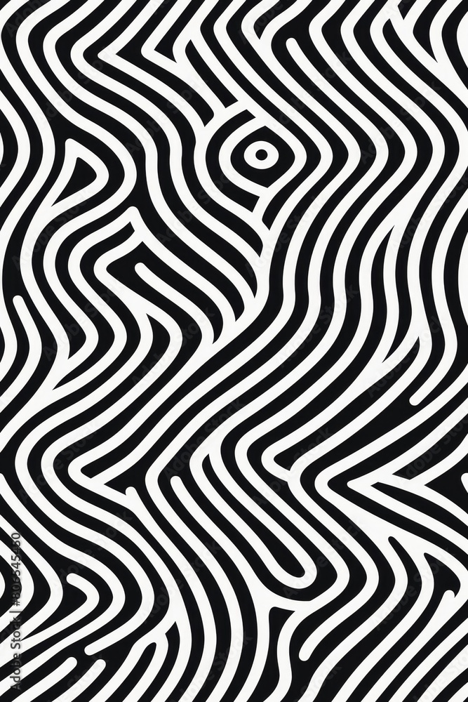 Seamless pattern with twisted lines, vector linear tiling background, stripy weaving, optical maze, twisted stripes Seamless pattern with twisted lines, vector linear tiling background, stripy weaving, optical maze, twisted stripes