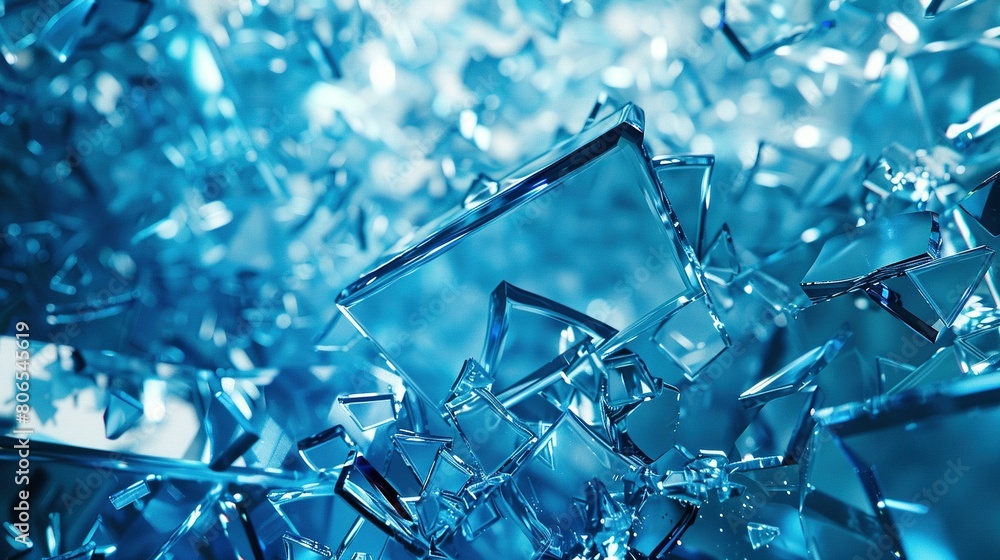 Azure Fragmentation: Glass Shard Illusion Azure Fragmentation: Glass Shard Illusion