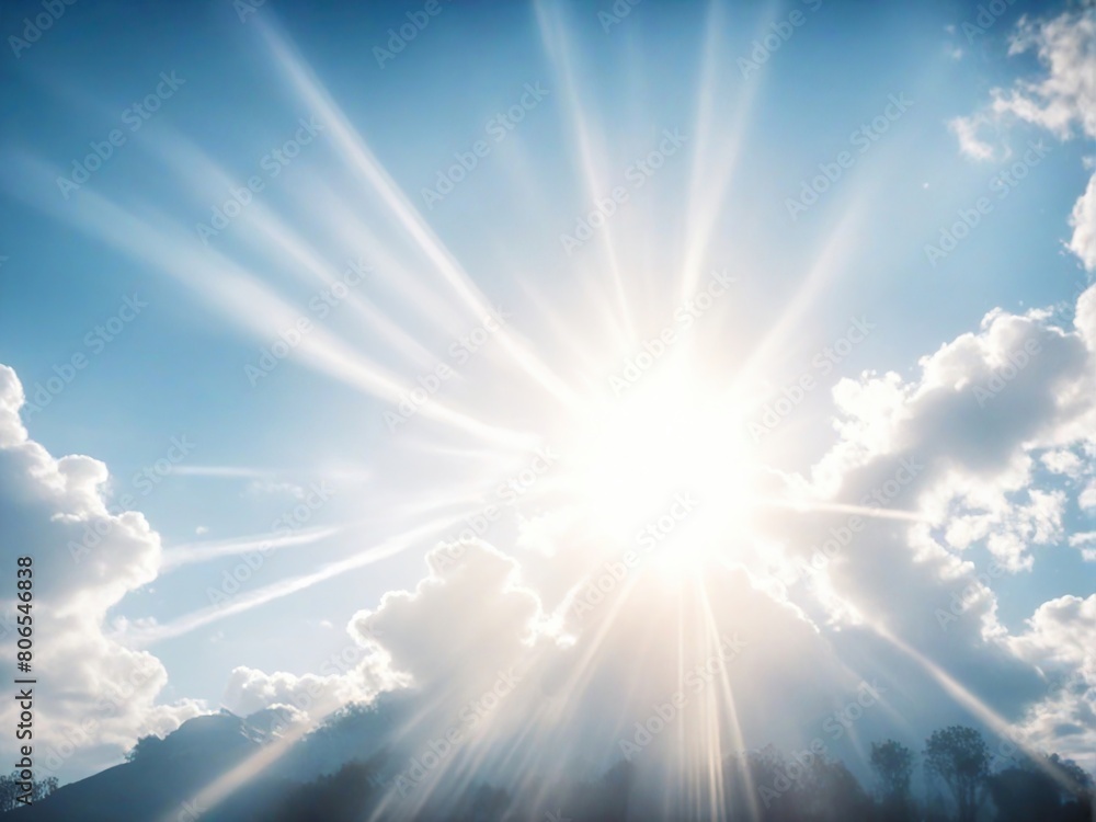 Fototapeta premium sun and clouds