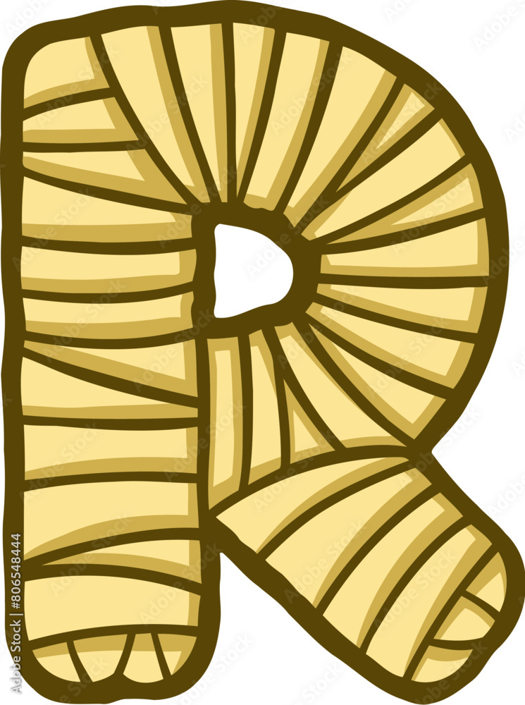 Mummy Letter Alphabet Vector R Mummy Letter Alphabet Vector R