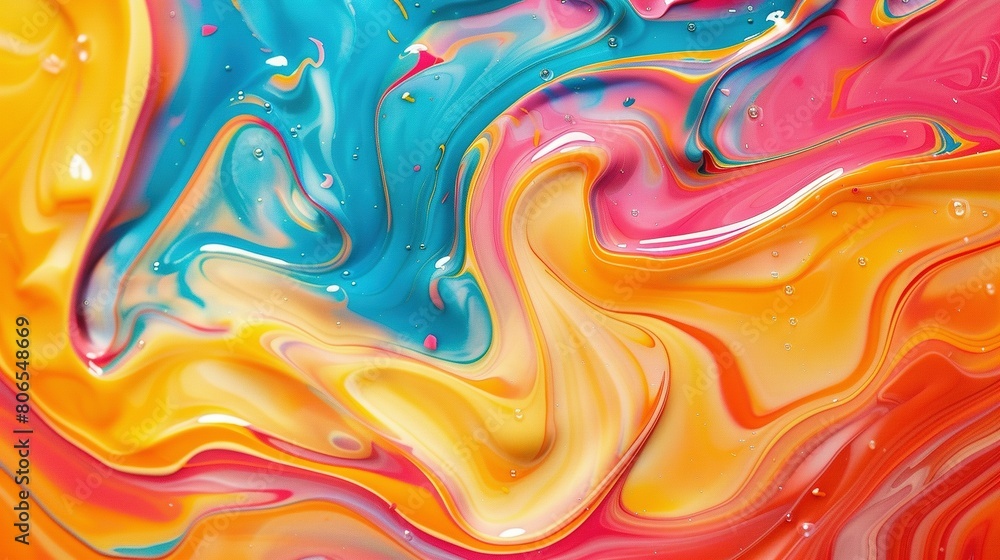 Fluid Spectrum: Abstract Chromatic Elegance Fluid Spectrum: Abstract Chromatic Elegance