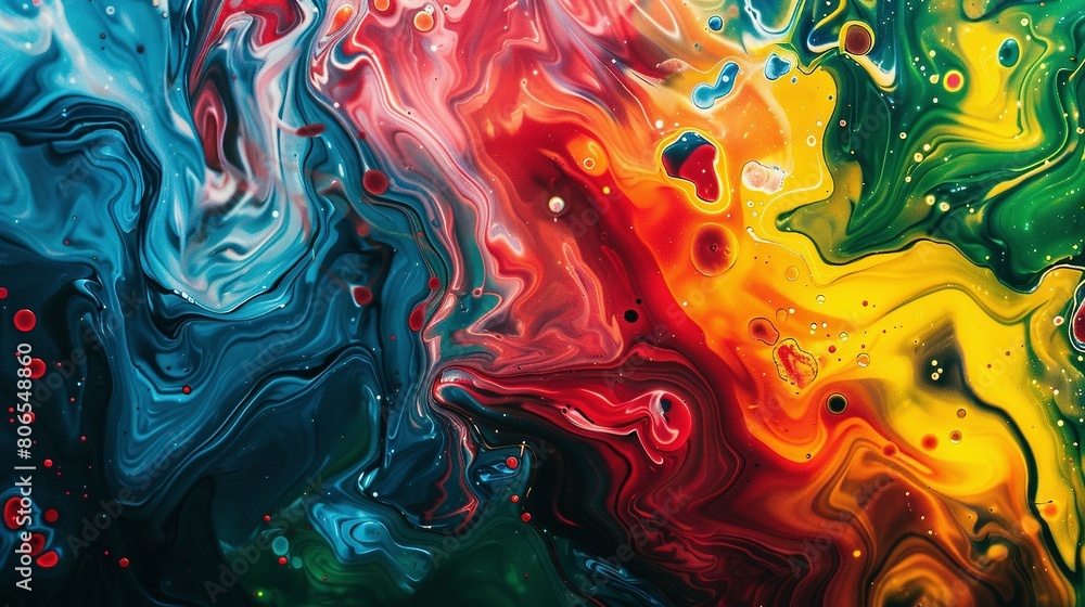 Luminous Liquidity: Abstract Rainbow Cascade Luminous Liquidity: Abstract Rainbow Cascade