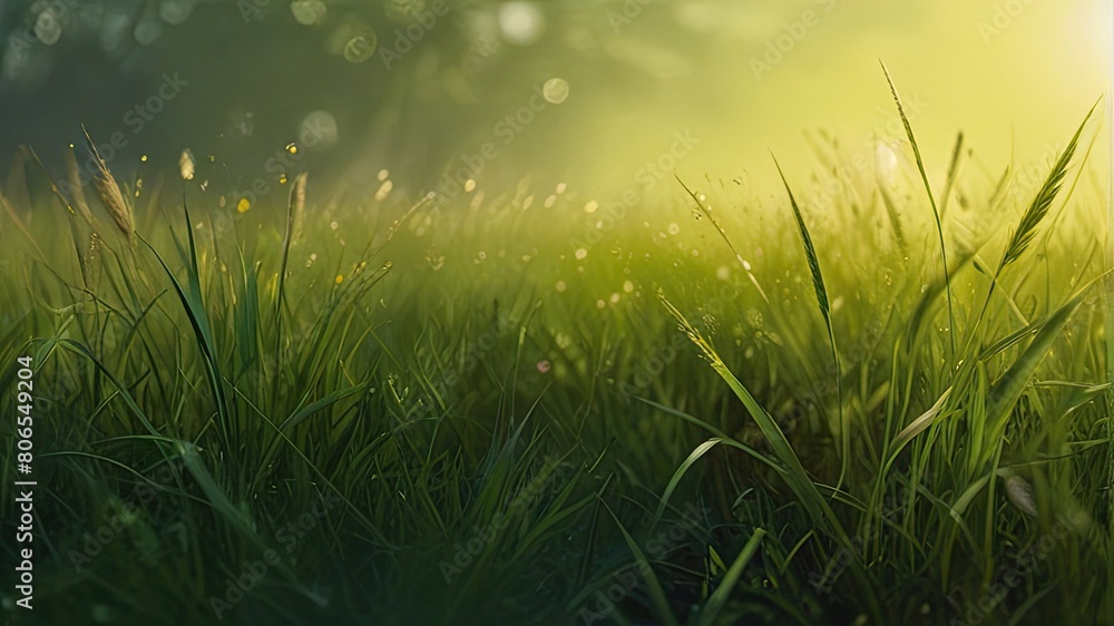 grass and water drops grass and water drops