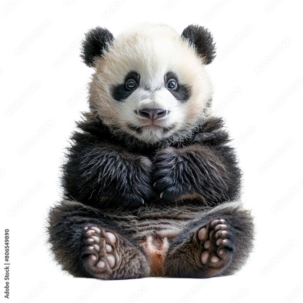 Panda isolated on a transparent background Panda isolated on a transparent background
