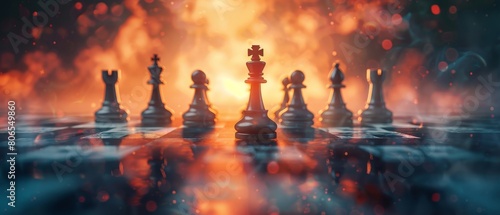 An image of a chess game in midplay highlighting strategic thinking and the philosophical implications of choices and consequences