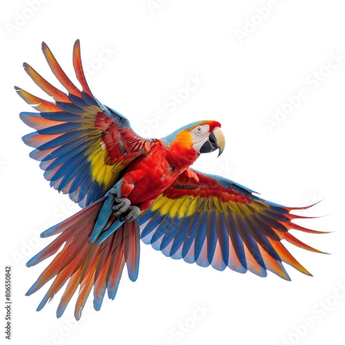 Macaw isolated on a transparent background © khajar