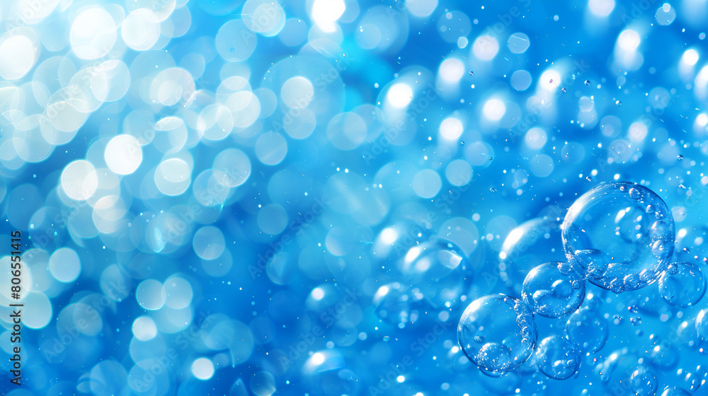 blue water bubbles ,generative ai blue water bubbles ,generative ai