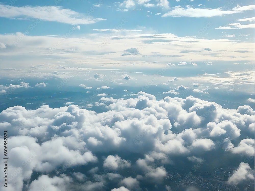 Fototapeta premium clouds above the clouds