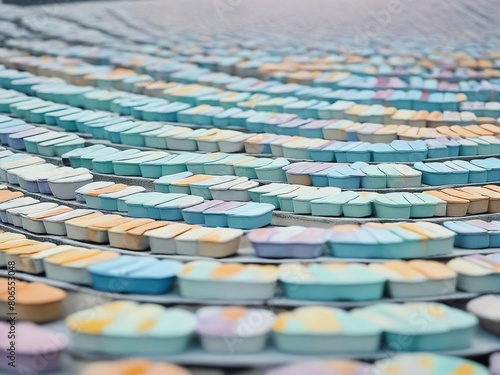 close up of a pile of pills