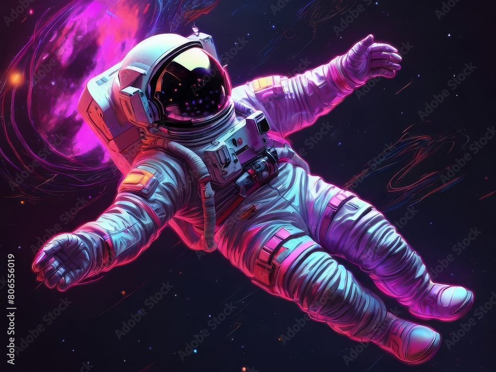 Fototapeta premium astronaut in space