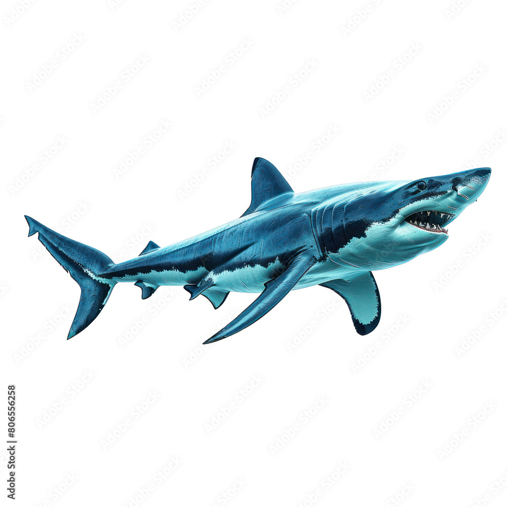 Naklejka premium Shark isolated on a transparent background