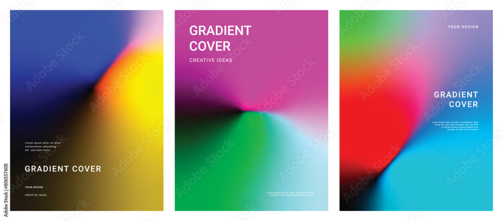 Fototapeta premium Abstract Gradient vector. Creative design for background, cover, wallpaper, social media, branding and poster. 