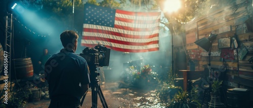 A behindthescenes look at a campaign advertisement shoot showing the carefully crafted messages and imagery used to sway voters photo