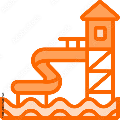 Water Adventure Dual Tone Icon Design Vector
