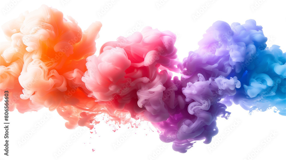 Abstract watercolor painting of a vibrant bouquet of pink and purple flowers, capturing the essence of spring's blooming beauty Abstract watercolor painting of a vibrant bouquet of pink and purple flowers, capturing the essence of spring's blooming beauty