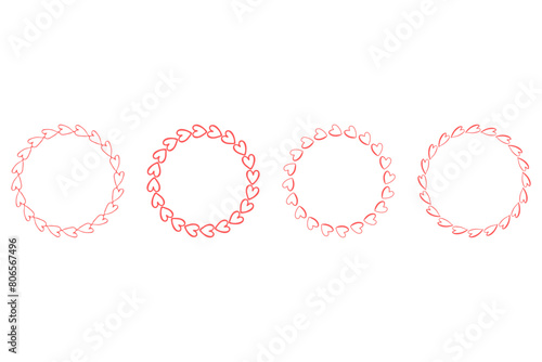 Decorative love frame set design