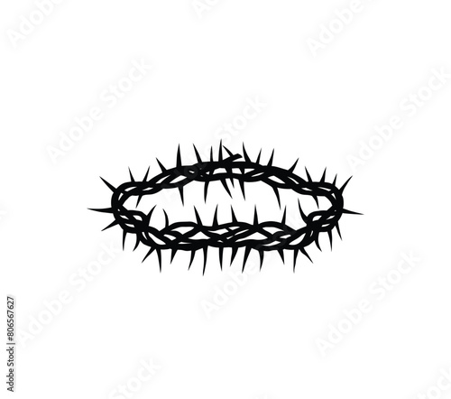 Crown of Thorns Lord Jesus, art vector design
