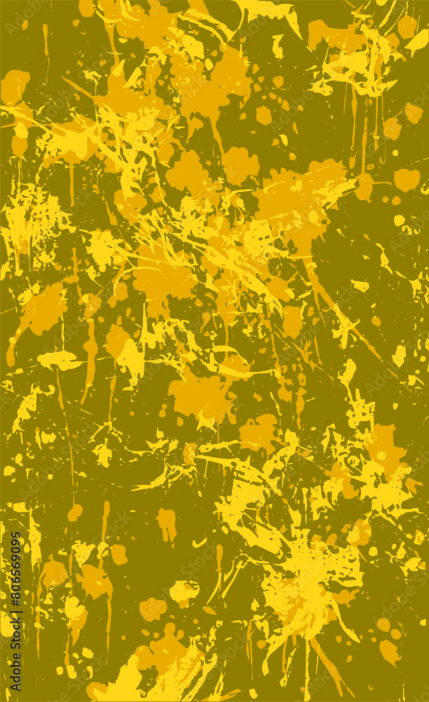 Yellow grunge style background. Vector texture of paint, streaks, blotches Yellow grunge style background. Vector texture of paint, streaks, blotches