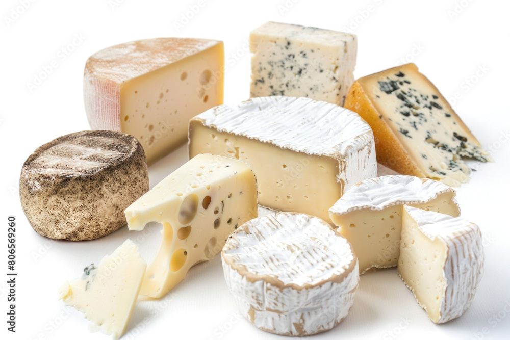 Cheese selection, gourmet variety