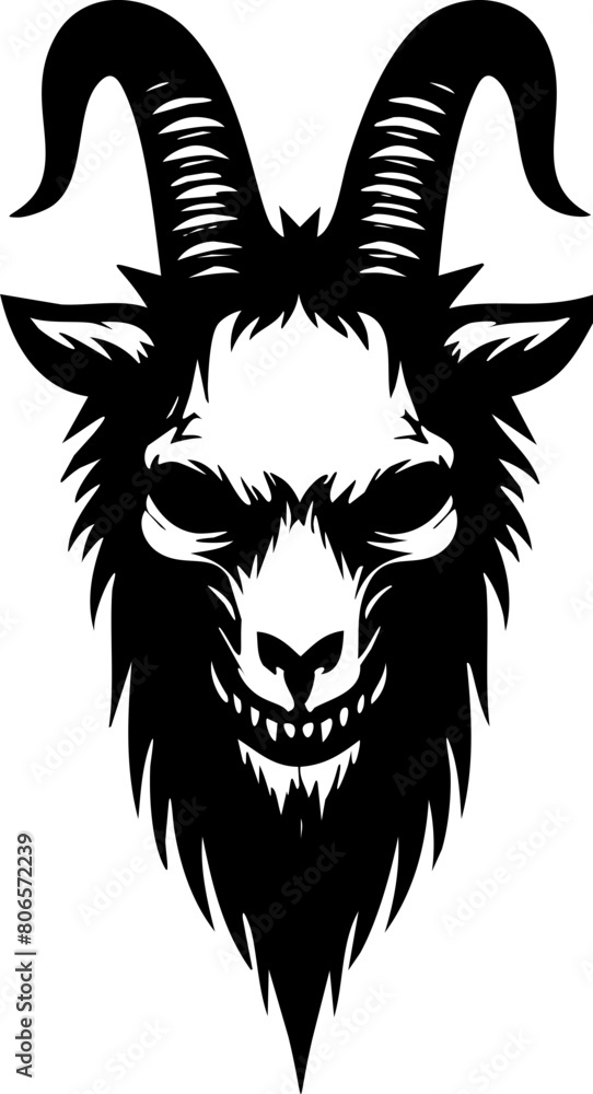 goat head vector illustration goat head vector illustration