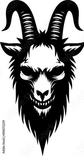 goat head vector illustration