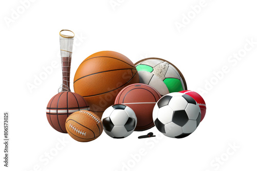 The Melodic Harmony of Sport on White or PNG Transparent Background.