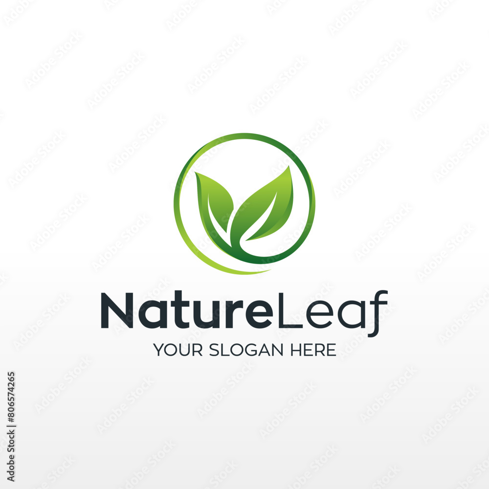 Nature Leaf vector logo template design Nature Leaf vector logo template design