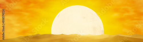 Desert storm and half-lit s...