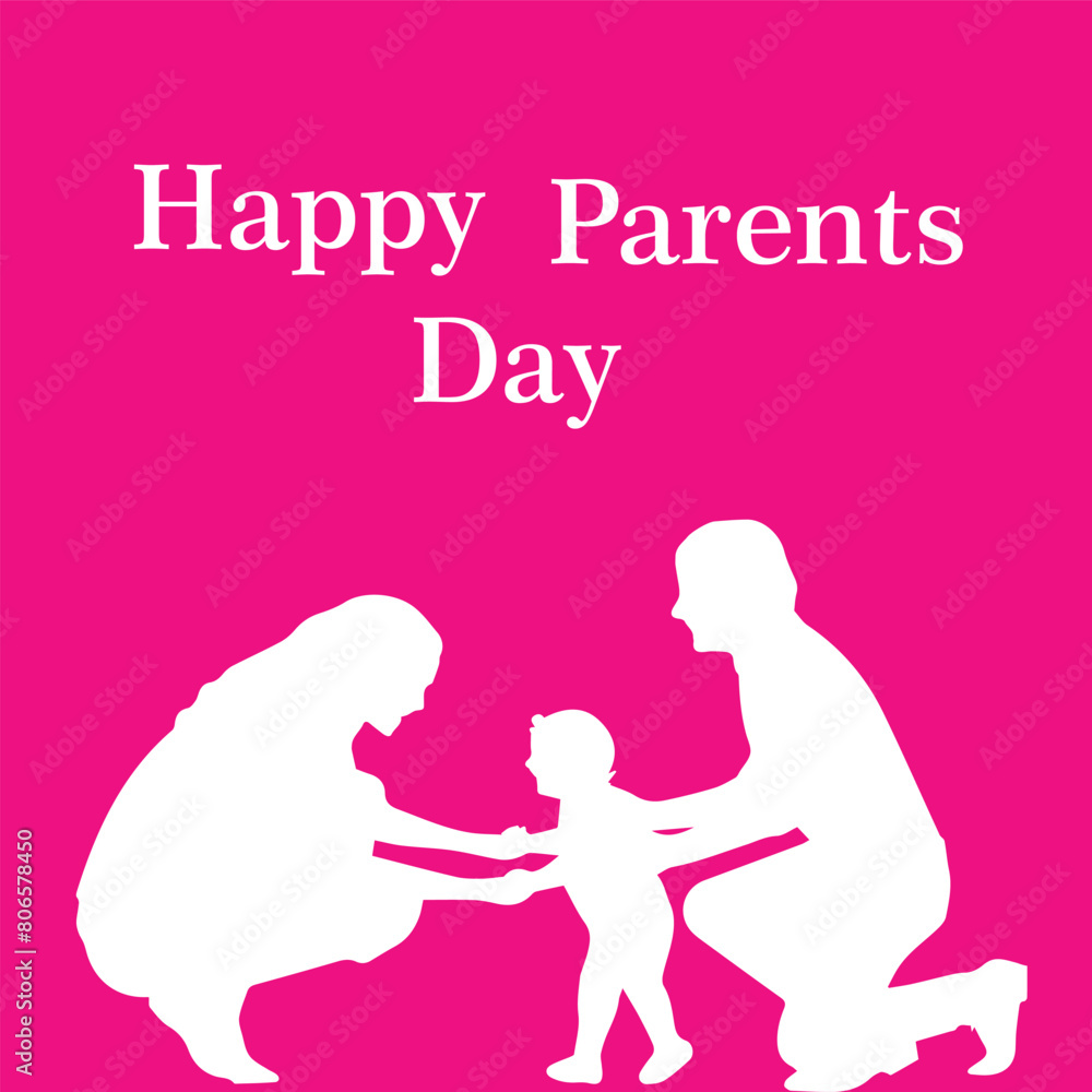 Happy Parents Day vector artwork or illustration. Eps file. Happy Parents Day vector artwork or illustration. Eps file.