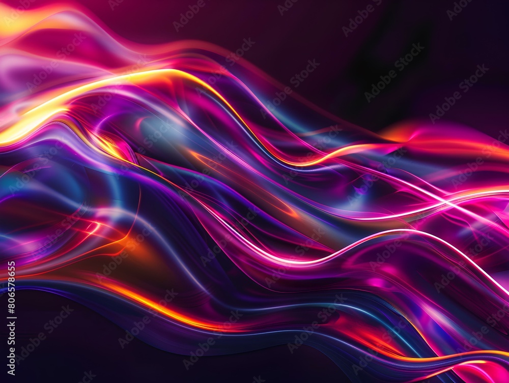 Naklejka premium presentation wavy lines